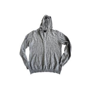 Amici Women's 100% cashmere gray speckled sweater Size L.